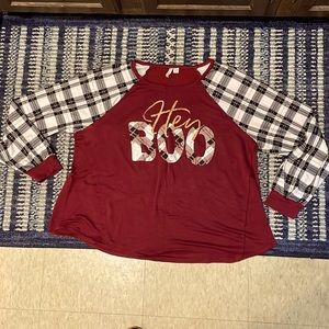 Soft long sleeve shirt that could be worn as shirt or pajama top:)